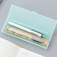 thumbnail image 3 of Langgg Square Shaped Semitransparent Frosted Ballpoint Pen Box PP Plastic Ballpen Protective Case Stationery Accessory, 3 of 3