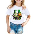 thumbnail image 1 of TZEWGL Tops For Kid Short Sleeve Round Neck Cartoon Prints Trendy Fans Present Blouse For Toddlers size 1-2T, 1 of 4