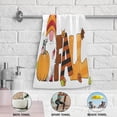 thumbnail image 3 of Coolnut Cute Fall Gnome Hand Towels 2 PCS, Ultra Soft and Highly Absorbent, Autumnal Word Decorative Fingertip Towel for Home, Bathroom, Kitchen, 28.3"x14.4", 3 of 4