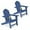 Navy, variant on Costway 2PCS Patio Adirondack Chair Weather Resistant Garden Deck W/Cup Holder Grey
