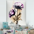 thumbnail image 2 of Designart Pink Gerbera Flower On Abstract Fusion III Canvas Wall Art, 2 of 5