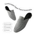 thumbnail image 2 of BURUDANI Women's Knit Mules Comfortable Round Toe Casual Slip On Mules for Women Flats, 2 of 5