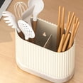 thumbnail image 6 of Utensil Holder for Kitchen Counter | Kitchen Utensil Organizer | Green Plastic Countertop Organizer for Kitchen Storage, Single Pack, 6 of 6