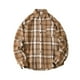 thumbnail image 1 of Seeotter Men's Casual Cotton Plaid Shirts Long Sleeve Button-Down Flannel Overshirt Jacket, 1 of 3