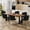 Black, variant on VECELO Modern Velvet Dining Chairs Set of 2, Upholstered Kitchen Chairs with Thick Cushions, Curved Padded Backrest and Gold Metal Legs, for Kitchen, Dining Room, Living Room, Black