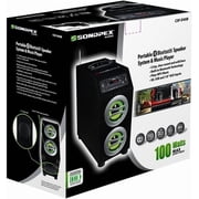 SDX Portable Bluetooth Speaker System, Wireless Boombox TWS Pairing Loud Stereo Sound Deep Bass Large Party Speakers for Outdoor Home Camping Music Player