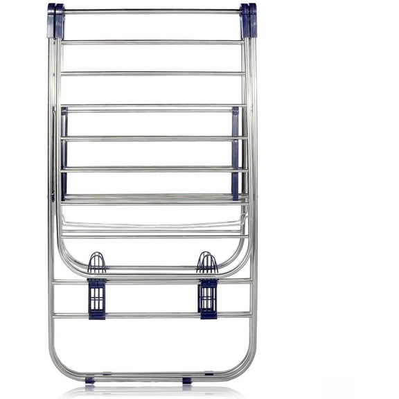 Rust-Proof Stainless Steel Clothes Drying Rack, Adjustable Foldable Gullwing Design, Space-Saving Laundry Stand for Indoor or Outdoor Use, Top Pick for Households