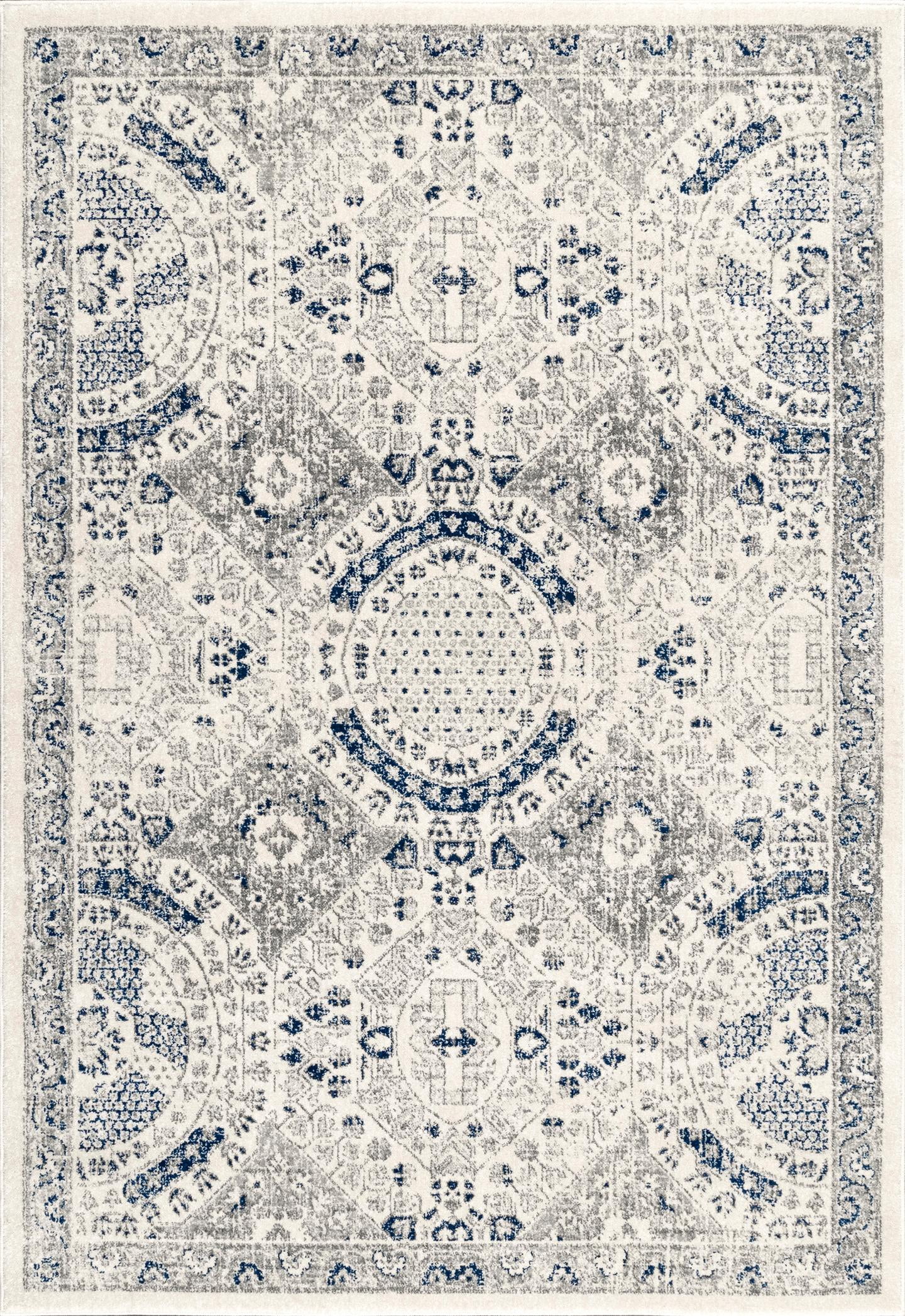 nuLOOM Minta Vintage Area Rug, 8' x 10', Blue