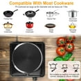 iMounTEK 1500W Electric Single Burner Hot Plates for Cooking with Non