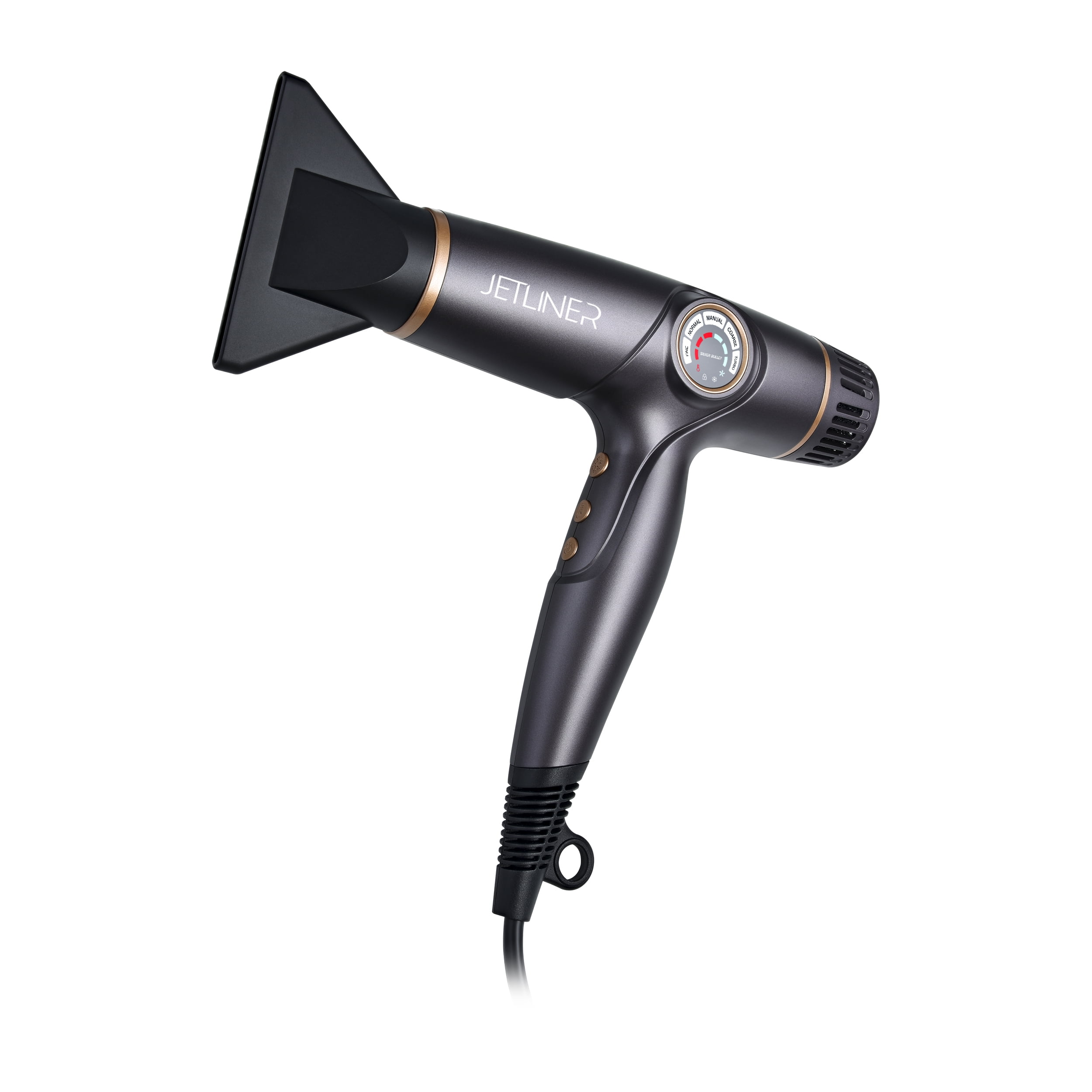 STYLECRAFT JetLiner Brushless Digital Ionic Hair Dryer, 1600 Watts, Matte Grey