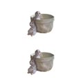 thumbnail image 4 of Monstrate Maceta de conejo fácil de mantener, y tamaños para espacios pequeños, orejas de conejo elegantes y respetuosas con el medio ambiente Conejo tirando de orejas 2Conjunto, 4 of 6