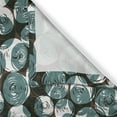 thumbnail image 3 of Ambesonne Abstract Kitchen Curtains, Swirl Circle Sketch Art, 55"x45", Grey Teal and Dark Taupe, 3 of 3