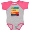 thumbnail image 3 of Inktastic Stand Up Paddle Boarding Eat Sleep Paddle Repeat Boys or Girls Baby Bodysuit, 3 of 5