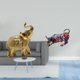 thumbnail image 2 of Figura de escritorio,Estante de estatua de elefante para escritorio,oficina,decoración del hogar,Estatua de toro de resina,Pintura Resina Toro Estatua Escultura Inicio,Figuras de animales de, 2 of 8
