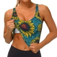 thumbnail image 4 of Naloa Sunflowers Sports Bras for Women, High Support Bra with Removable Pads, Comfortable - Medium, 4 of 9
