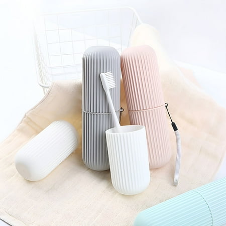 ACDANC 2026 New Toothbrush Paste Holder Case Covered Travel Camping Bathroom Cup Box Tooth Mug for Travel Camping Bathroom Organization Toothbrush Storage Personal Care On-The-Go Use