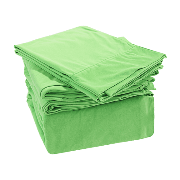 Marquess 4 Pieces Microfiber Flannel Sheet Set, Queen Size Dark Grey Color, Deep Pocket Beding Sheets