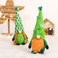 thumbnail image 3 of 1PCS St Patrick's Day Gnome,Plush Handmade Tomte Elf Scandinavian Irish Decorations -Mr and Mrs Green Doll Saint Patrick's Day Irish Decorations for Home Table Ornament, 3 of 8