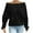 Black, variant on zbxnLI Womens off Shoulder Sweatshirts Going out Tops Long Sleeve Causal Pullover Sweatshirt with Drawstring