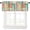 Patchwork-3, variant on Patchwork Floral Kitchen Curtains Valances Set,Bohemian Colorful Botanical Vintage Retro Indian Window Curtains Tier and Valance Curtain Set for Bedroom Living Room 54x18 & 27x24x2, 3 Panel
