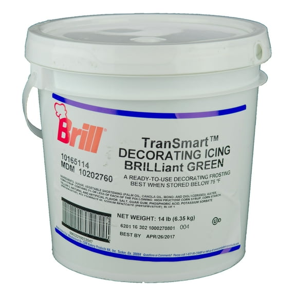 Brill Green Decorating Icing, 14 Pound -- 1 each.