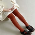 thumbnail image 6 of Girls Knitted Pantyhose Stretchy Dance Tights Breathable Cotton Leggings Toddler Footed Tights Kids Ballet Base Layer Versatile All Season Wear, 6 of 9