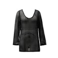 thumbnail image 1 of Ropa Playa Ocean Pacific para Mujer Tejida Cuello Redondo Manga Larga Negro Talla G, 1 of 4