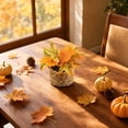 thumbnail image 4 of Fall Centerpieces for Table, Artificial Potted Plants, Maple Leaves Fall Decor, Faux Maple Leaf Potted Arrangement for Indoor Outdoor Home Kitchen Thanksgiving Autumn Decoration, 4 of 7