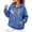 Blue_009, variant on Domuza Breast Cancer Awareness Hoodie Women Pink Ribbon Wings Print Long Sleeve Pullover Sweatshirts ,in October We Wear Pink with Pocket Tops Light Purple L