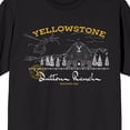 thumbnail image 2 of Yellowstone Dutton Ranch Forest Composition Art Crew Neck Short Sleeve Men's Black T-shirt-Large, 2 of 7