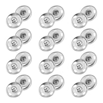 25 Sets Sewing Snap Buttons, Press Buttons Snap Fasteners 12.5mm, Silver