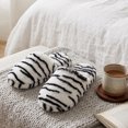 thumbnail image 2 of LAVRA Women's Fuzzy Slippers Animal Print Non-Slip Closed Toe Faux Fur Indoor House Shoes, 2 of 3