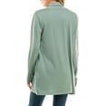 thumbnail image 4 of Mint Plus Pink- Women's Casual Lightweight Open Front Cardigans with Pockets and Soft Basic Drape Long Sleeve Sweater, 4 of 5
