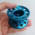 thumbnail image 2 of LOVIVER Scuba Diving Dive Finger Spool Reel Blank Guide Line Spool - Aluminum Alloy Blue, 2 of 8