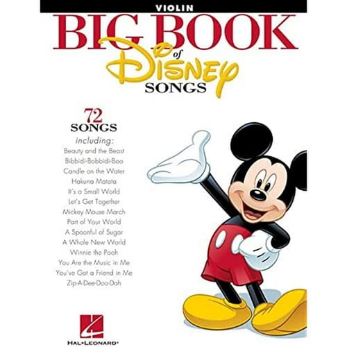 Pre-Owned The Big Book of Disney Songs Violin Sheet Music Songbook 70  Instrumental Solos Includes Beauty and the Beast, Can You Feel the Love Tonight, Under th (Paperback) 1458411389 9781458411389
