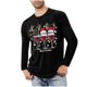 thumbnail image 1 of Blusas y camisas de manga larga con cuello redondo para hombre, ropa deportiva para el hogar, pijamas, camisetas de color liso, blusa deportiva para hombre, poliéster, 1 of 5