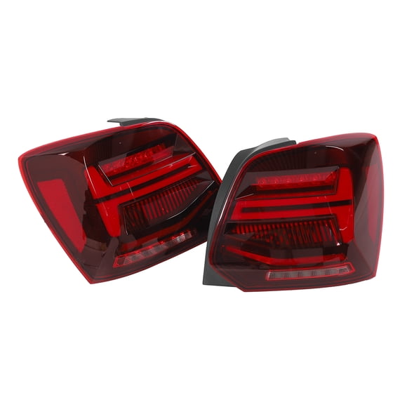 VLAND Full LED Tail Lights Cherry Red Lens Dynamic Turn Signal Lamp IP67 Waterproof for RHD