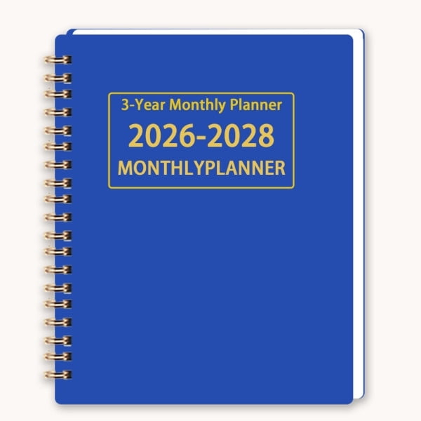 Monthly Planner 2026-2027-2028 Across 3 Years Notepad