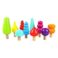 thumbnail image 2 of Rainbow Stacking Montessori Juguetes de Percepción del color para juguetes de educación sensorial Hogar Interior o exterior Baoblaze Juguetes del árbol del arco iris, 2 of 8