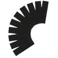 thumbnail image 1 of Diadema Xtellar Banda De Cabello Ancha 12 Piezas Color Negro, 1 of 3