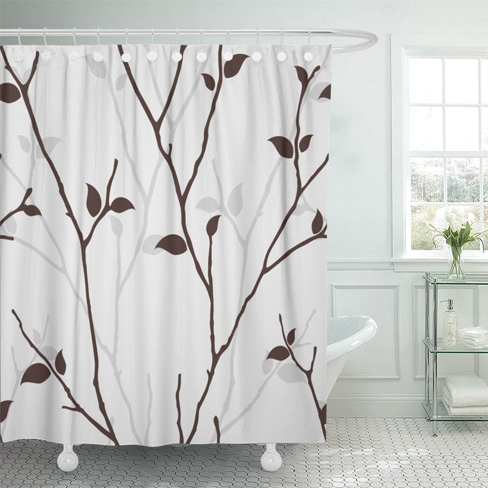 PKNMT Branch with Leaves Silhouette Nature with Tree Branches with