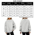 thumbnail image 7 of Amazhiyu Womens Oversized Pullover Sweatshirts Turtleneck Long Sleeve Casual Fall Tops, 7 of 7