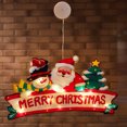 thumbnail image 2 of De Papá Noel De Navidad Con Ventosa, Decoración Colgante, Luces Colgantes De Ventana De Navidad, Colgante Para Decoración De Fiesta De Navidad Speravity HA040435-04, 2 of 5
