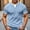 Blue, variant on Summer Men's Shirt Fake Two-piece Double-layer V-neck Fashionable Splicing Short Sleeved Round Neck Top/shirt