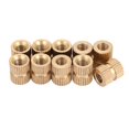 thumbnail image 2 of XYCCA 10 Pcs Écrous Ronds en Laiton M5 Moulés dans Insert Intégré (M5*12*8.3)-0820, 2 of 5