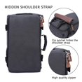 thumbnail image 4 of Mochila KAKA para hombre, bolsa de viaje Carry On Weekender negra 15.6 pulgadas, 4 of 6