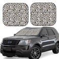 thumbnail image 6 of Kdxio Heart Leopard Print 2-Piece Sun Shade Front Windshield - Foldable Car Front Window Sunshades for Most Sedans SUV Truck, 6 of 6