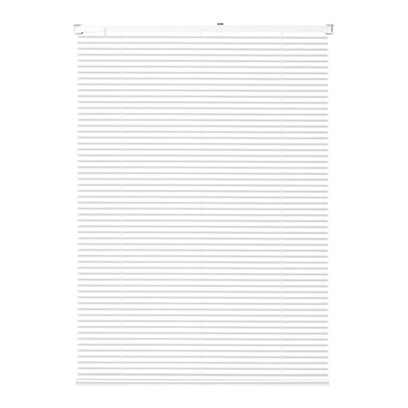 Cordless Mini Blinds 35" W x 48" H, 1" Light Filtering Window Blinds, Horizontal Blinds for Home Office, Easy Install Vinyl Blinds, White