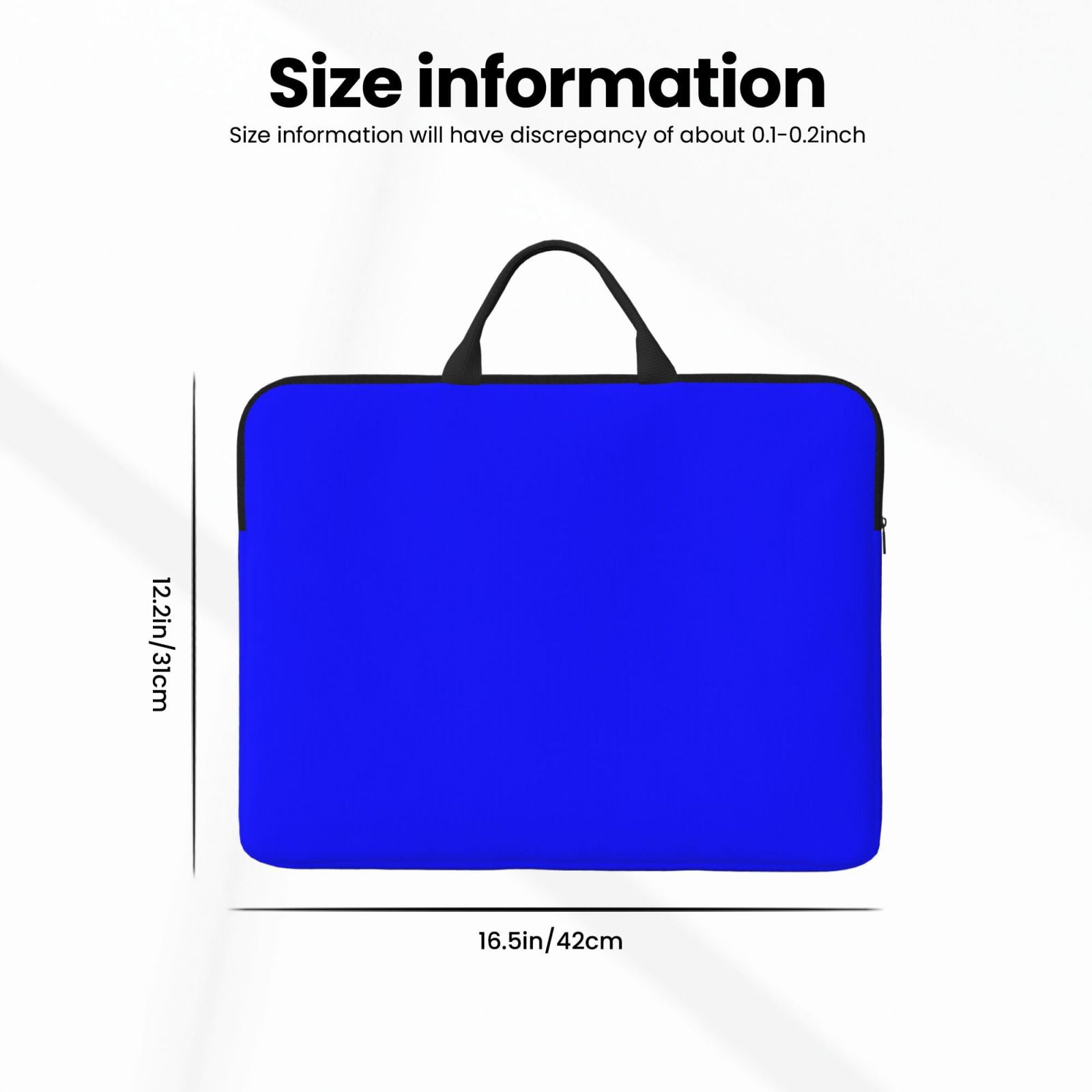 Laptop Sleeve Bag For Women Men 14inch Waterproof Durable Protective Computer Carrying Cover Handle Laptop Case Bag Blue