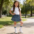 thumbnail image 4 of Amidoa Girls Summer Outfits Solid Color Tank Top and Summer Casual Kids Pants Clothing Set,Red Size 5T, 4 of 9